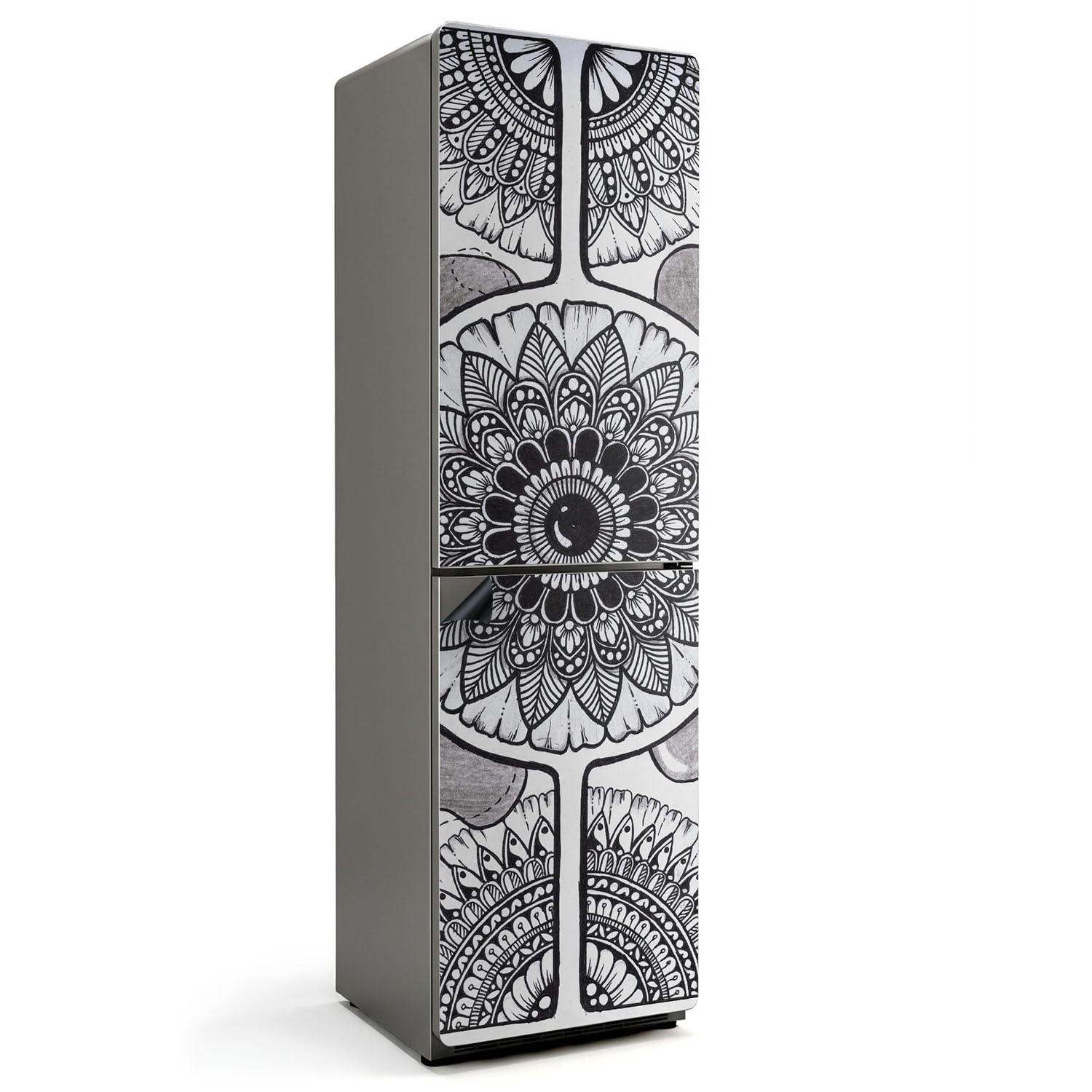 Tapis magnétique 60x205 cm de cuisine étanche avec motif mandala