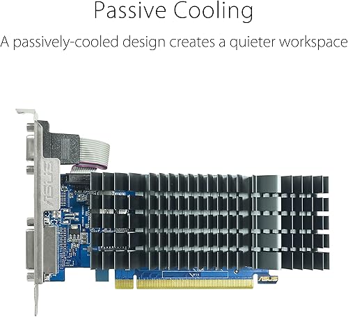 Miniatura 3 de ASUS Tarjeta gráfica NVIDIA GeForce GT 710 (PCIe 2.0, memoria DDR3 de 2 GB, refrigeración pasiva, tecnología Auto-Extreme, GPU Tweak III)