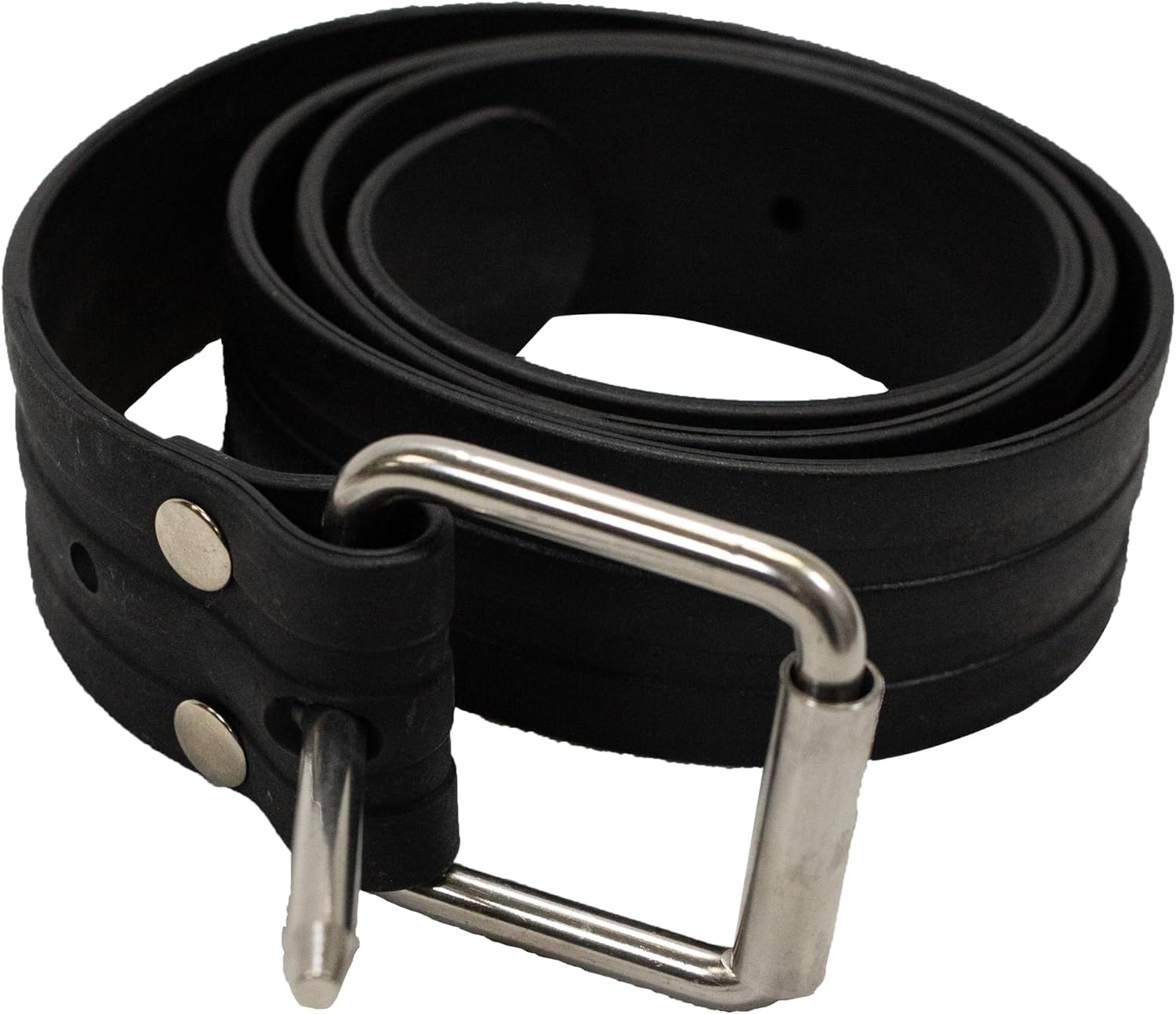 Scuba Choice Spearfishing Marseilles 56" Rubber Weight Belt with Heavy Duty Quick Release Stainless Steel Buckle - Professional Freediving Dive Weight Belt and for Men - Black