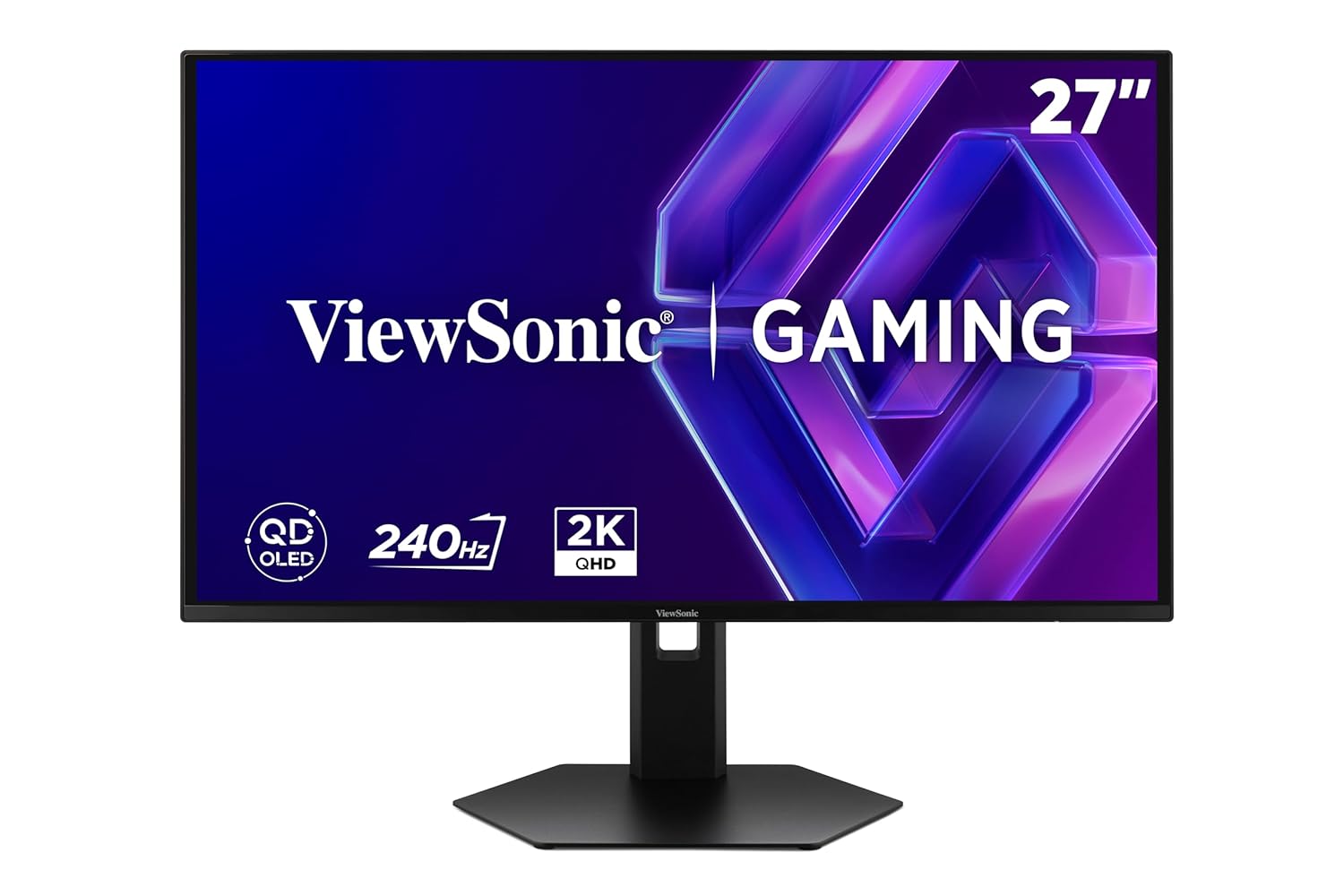 ViewSonic VX2738-2K-OLED 27 Inch 1440p OLED Gaming Monitor with 240Hz, 0.03ms Response Time, AMD FreeSync Premium, Advanced Ergonomics, HDMI and DisplayPort Inputs