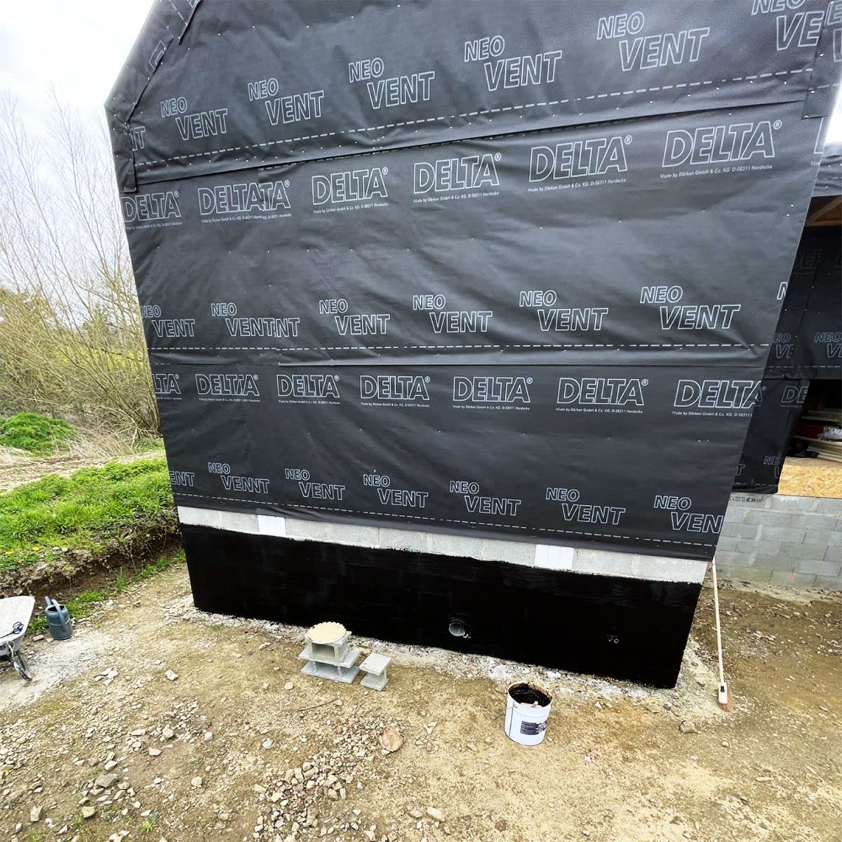 Bituminöser Abdichtungsanstrich für Fundament und Mauerwerk: ARCAFONDATION Schwarz - 20 kg