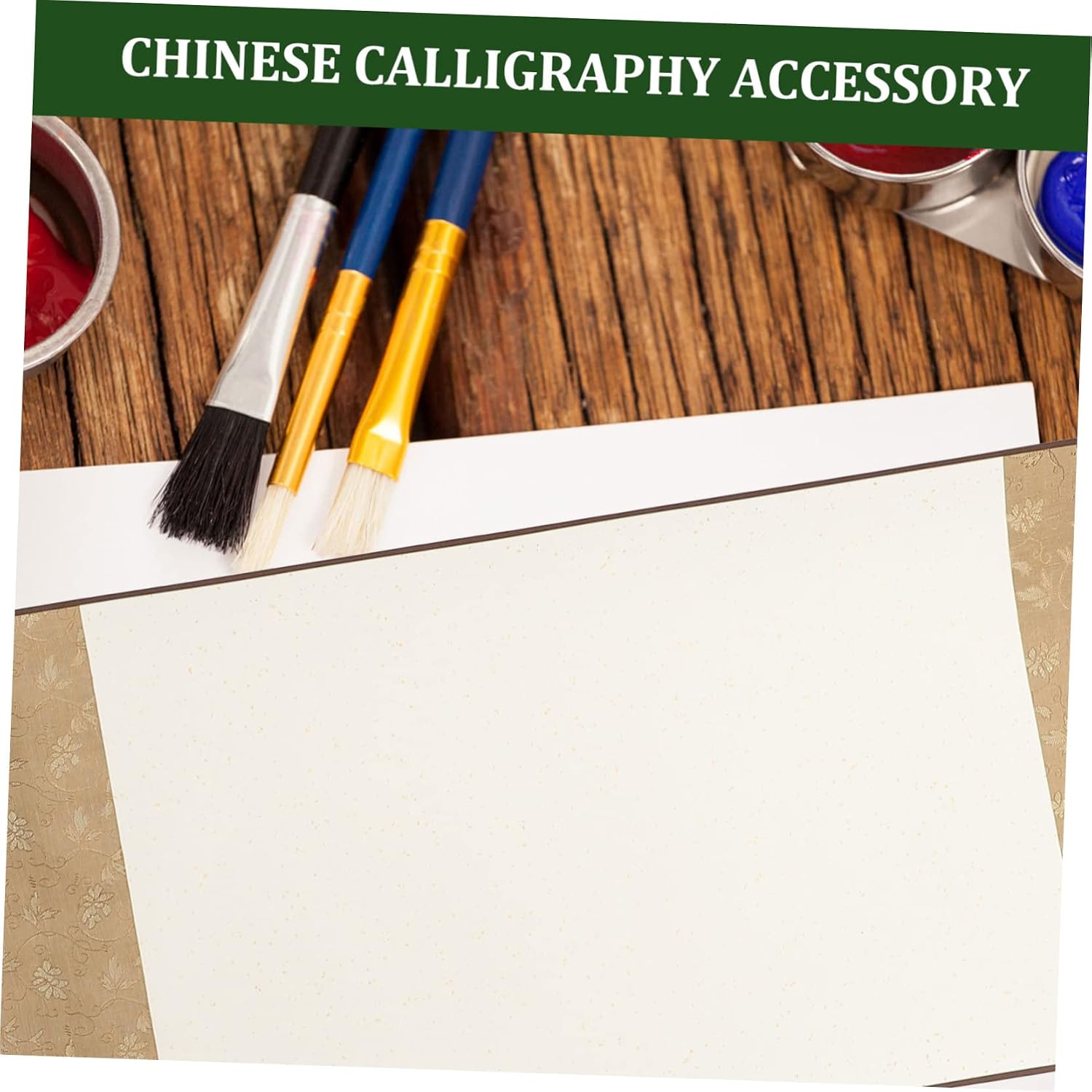 TOPPERFUN 1set Multi-Function Blank Xuan Paper Scroll for Calligraphy Painting and Drawing Half Ripe Paper for Home Decor and Art Practice and Water-Absorbing