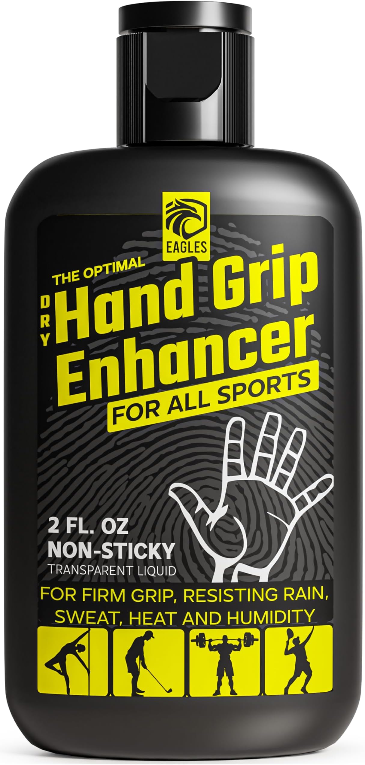 EAGLES Pro Grade Gym Liquid Chalk 50, 120 or 280ml Mess-Free Chalk for Weightlifting, Gymnastics Rock Climbing, Pole Grip, Sports Dries in Seconds - Sweat-Resistant and Long Lasting