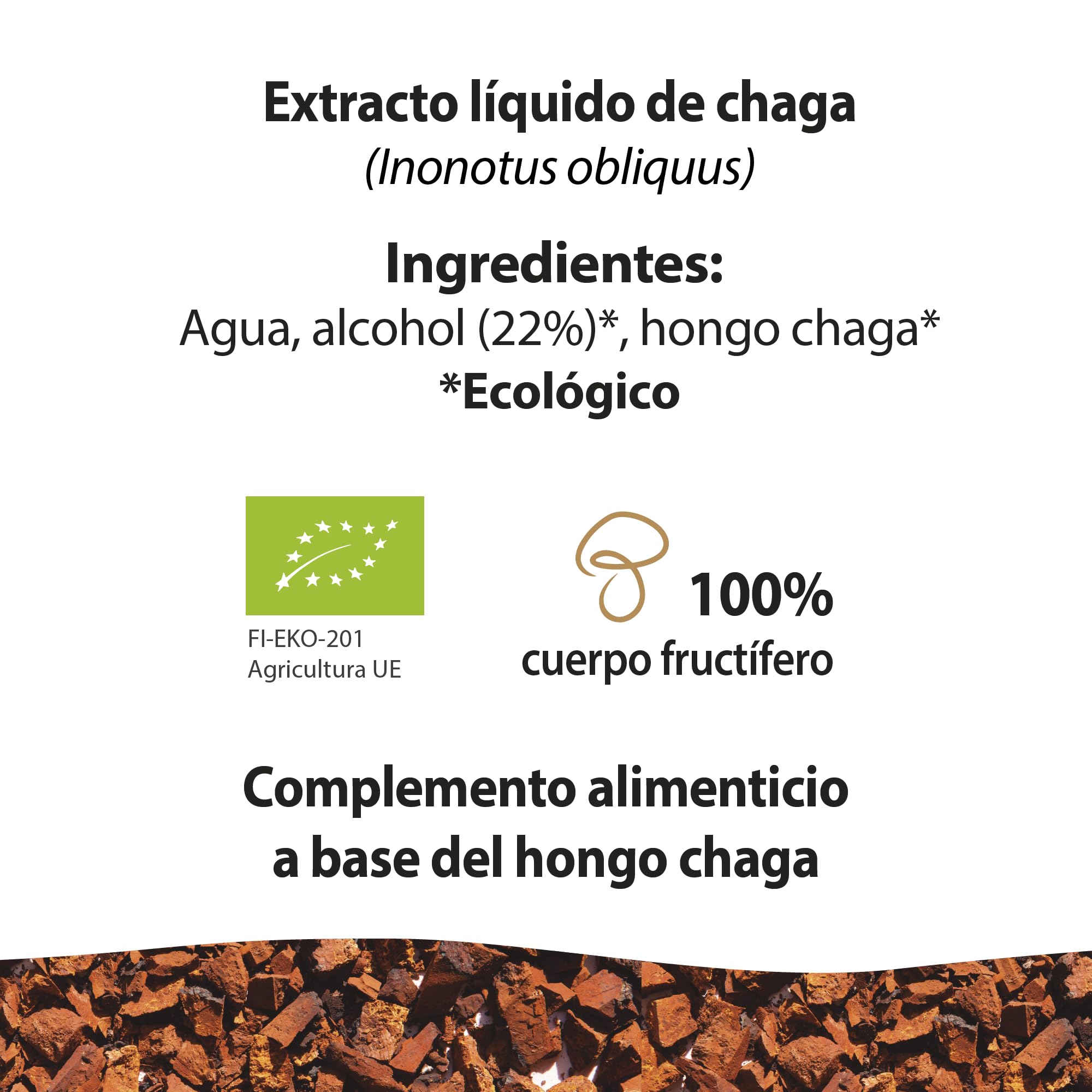 MicoVital® Chaga - Alto Nivel Antioxidante - Protege Contra el Daño Oxidativo - Contribuye a las Defensas Inmunológicas Naturales - Efecto Antifatiga - 60 Cápsulas Vegetales - 100% Natural