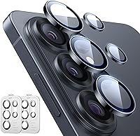 Vista 43 de ESR Protector de lente de cámara para iPhone 17 Pro Max/17 Pro/16 Pro Max/16 Pro/15 Pro Max/15 Pro/14 Pro Max/14 Pro, protectores de cámara Negro