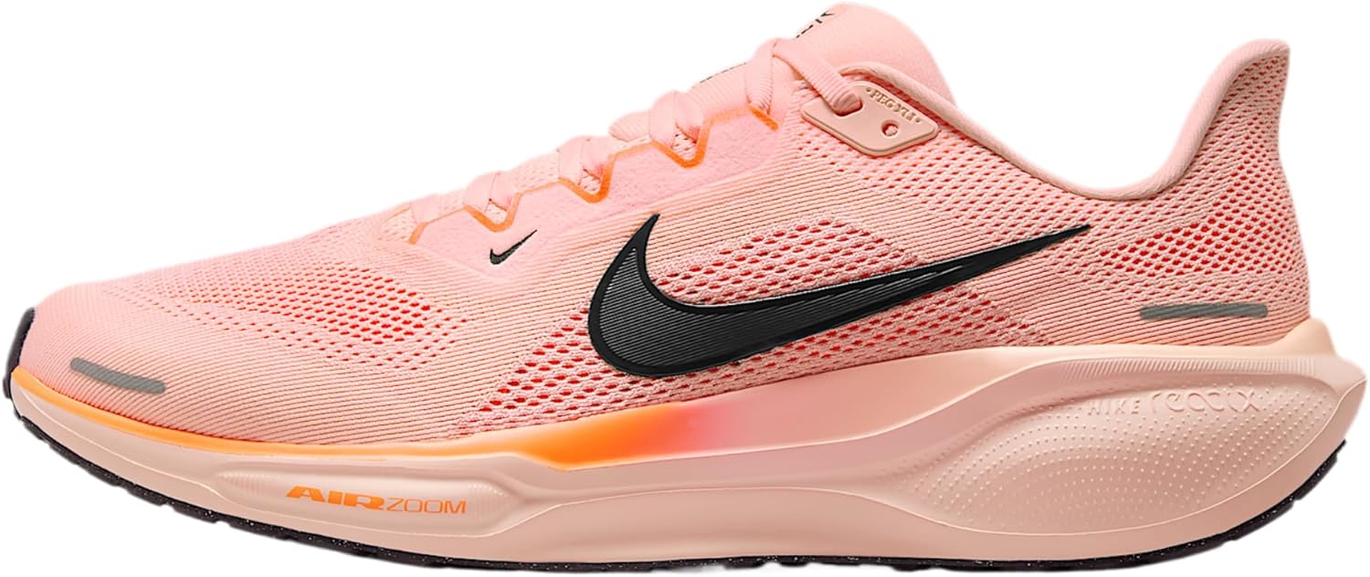 Nike Pegasus 41 Men's Road Running Shoes (Crimson Tint/Washed Coral/Total Orange/Gridiron) Size 10
