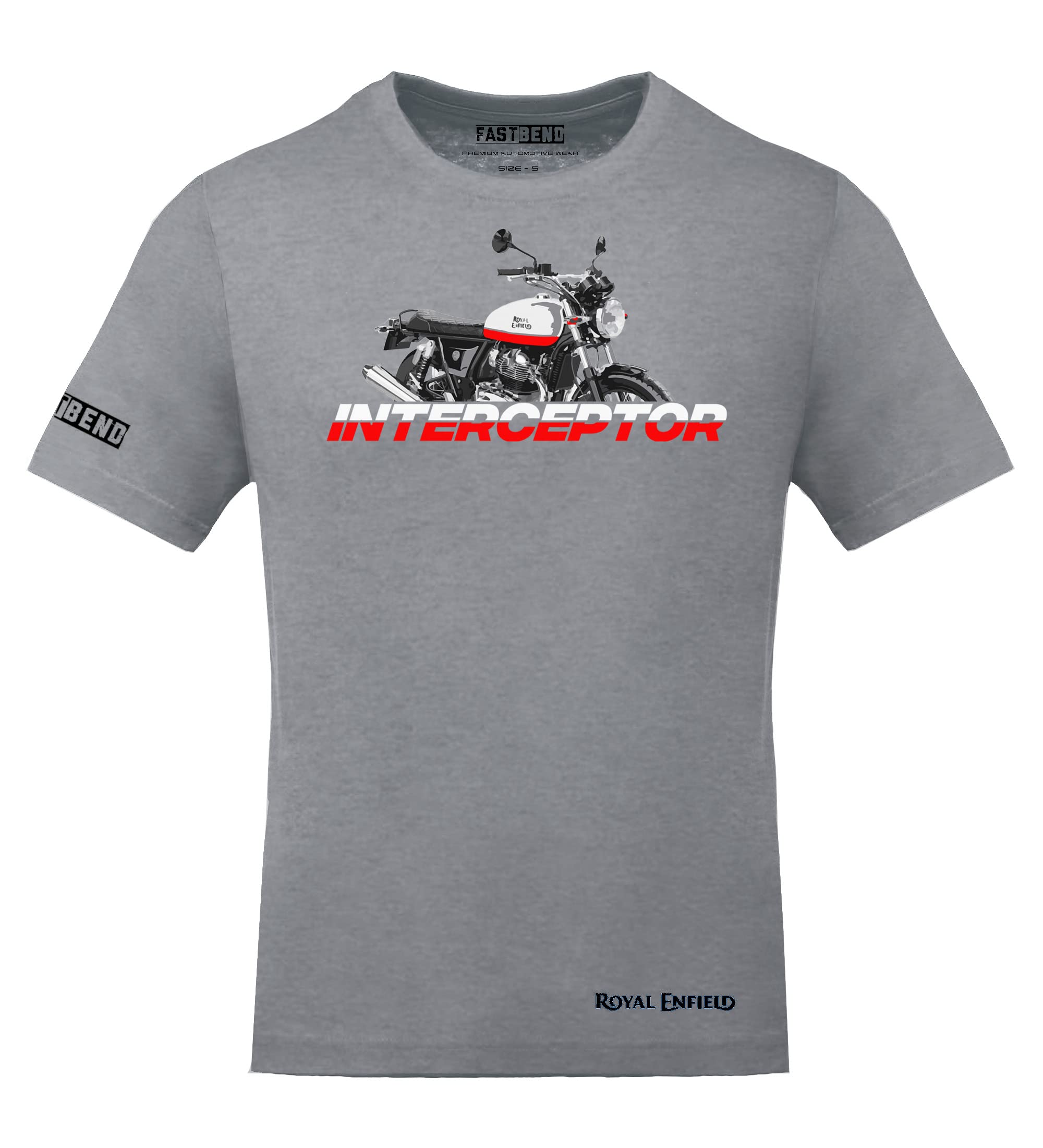 FastBendFastb Interceptor Motorcycle Grey Tshirt