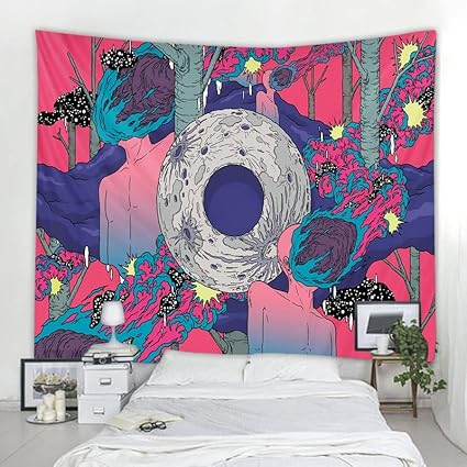 サードアイタペストリー Metamorphosis ウォールタペストリー Erica Wexler製 サイケデリックアートタペストリー 壁掛けモダンアートタペストリー 45x90 Uswydyjrrk インテリア Recordedevents Com