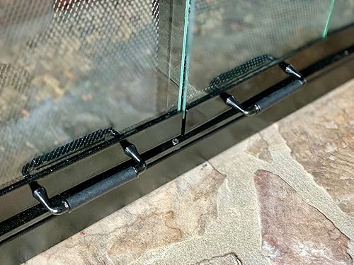 Miniatura 5 de Puertas de vidrio para chimenea de calentador modelo # A42C, A42R (acabado negro)