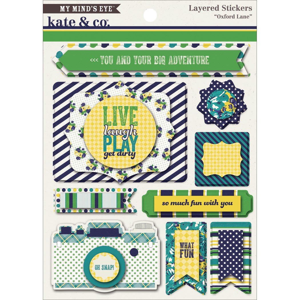 Kate & Co. Layered Stickers-Oxford Lane