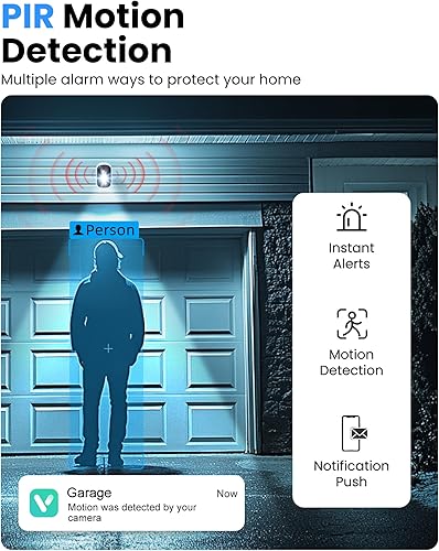 Miniatura 4 de Cámara de seguridad inalámbrica para exteriores, cámaras WiFi alimentadas por batería 2K para seguridad en el hogar con detección de movimiento AI,