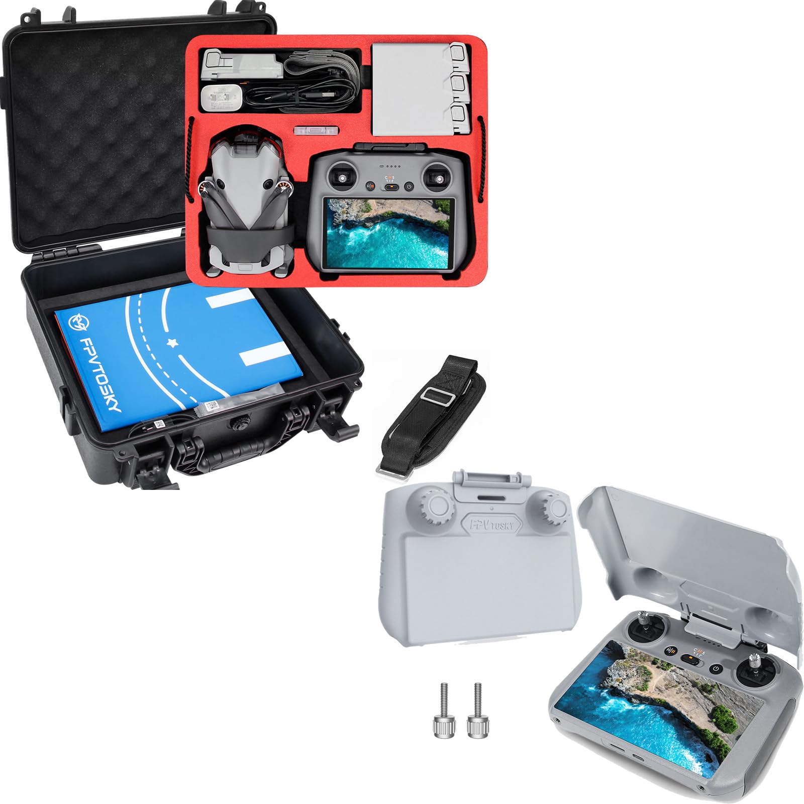 FPVtosky Schultertasche für DJI Mini 4 Pro/Mini 3 Pro Drohne, Mini 3/4