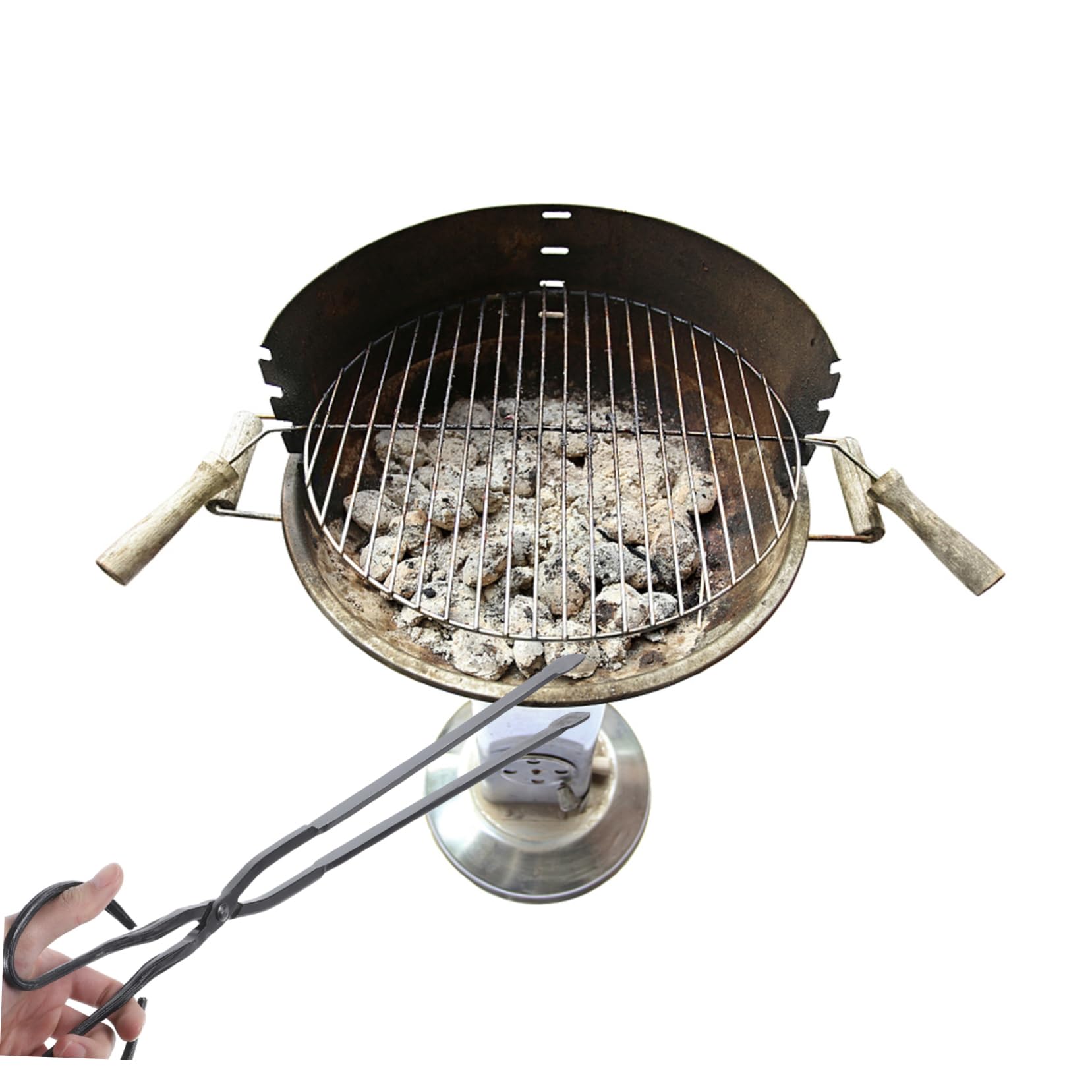 BESTonZON Pinza Professionale per Carbone da Accessorio Pratico per Barbecue Design e Facile da Usare per e Riunioni All