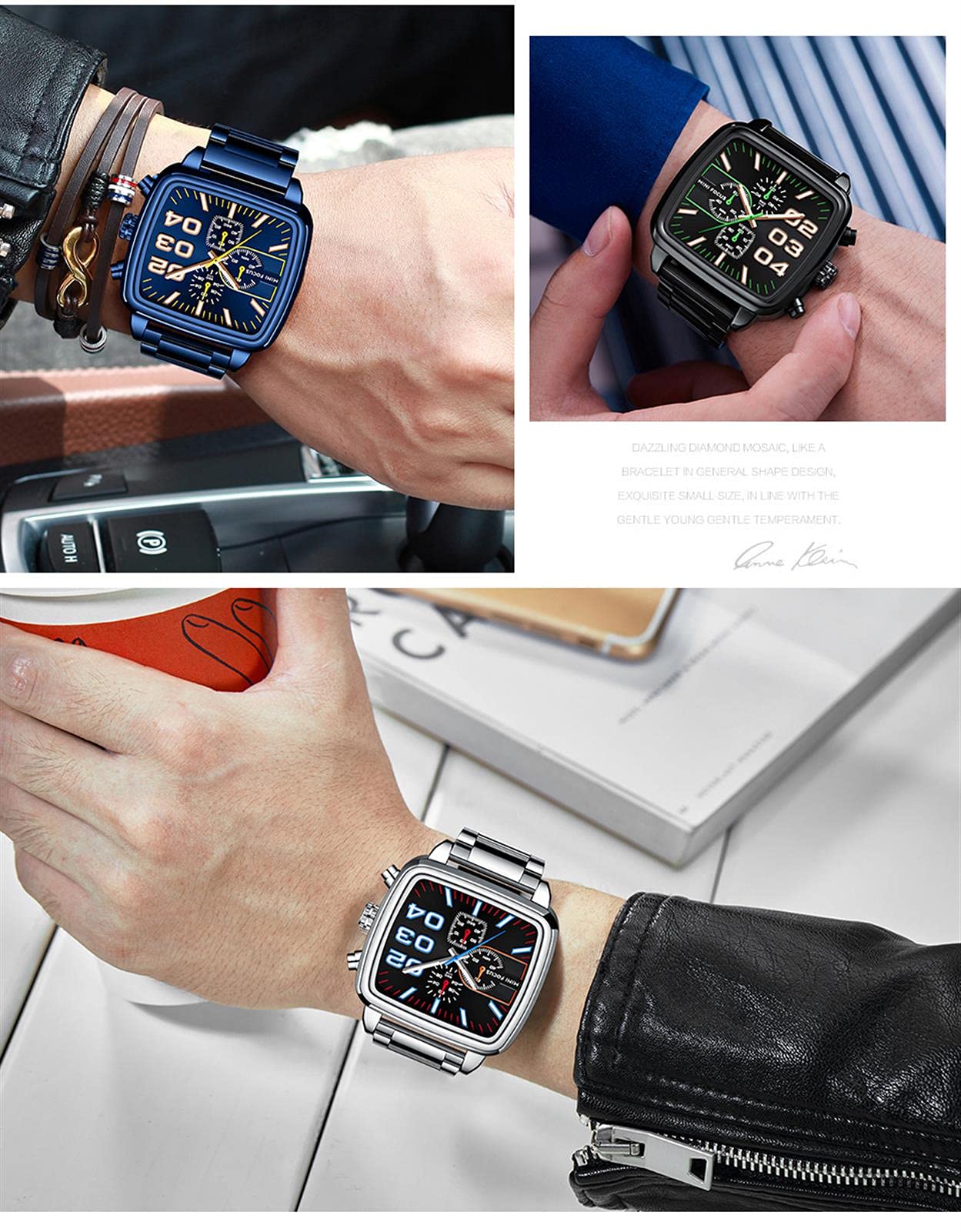 MINI FOCUS 0610 G Business Top orologio al quarzo da uomo impermeabile datario r
