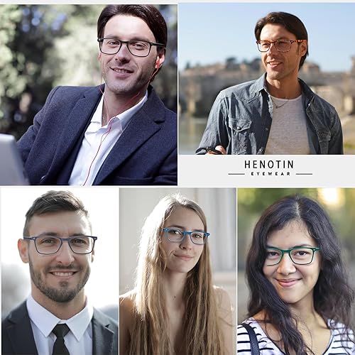 Miniatura 7 de Henotin Paquete de 5 lentes de lectura con bloqueo de luz azul, para mujeres y hombres, antirreflejos, antifatiga ocular, protección UV