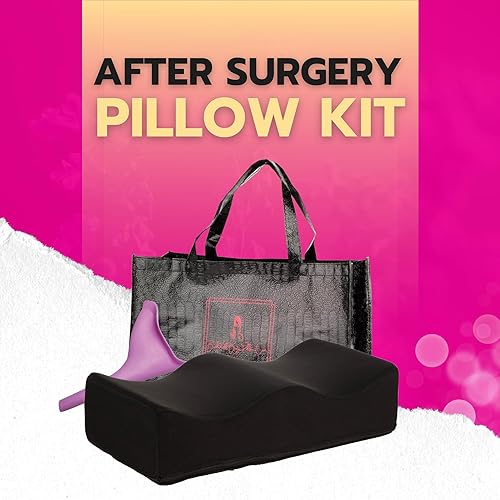Miniatura 2 de BBL - Almohada para después de la cirugía, almohada suave para levantamiento de glúteos con orinario femenino y bolsa de mano, almohada de cirugía