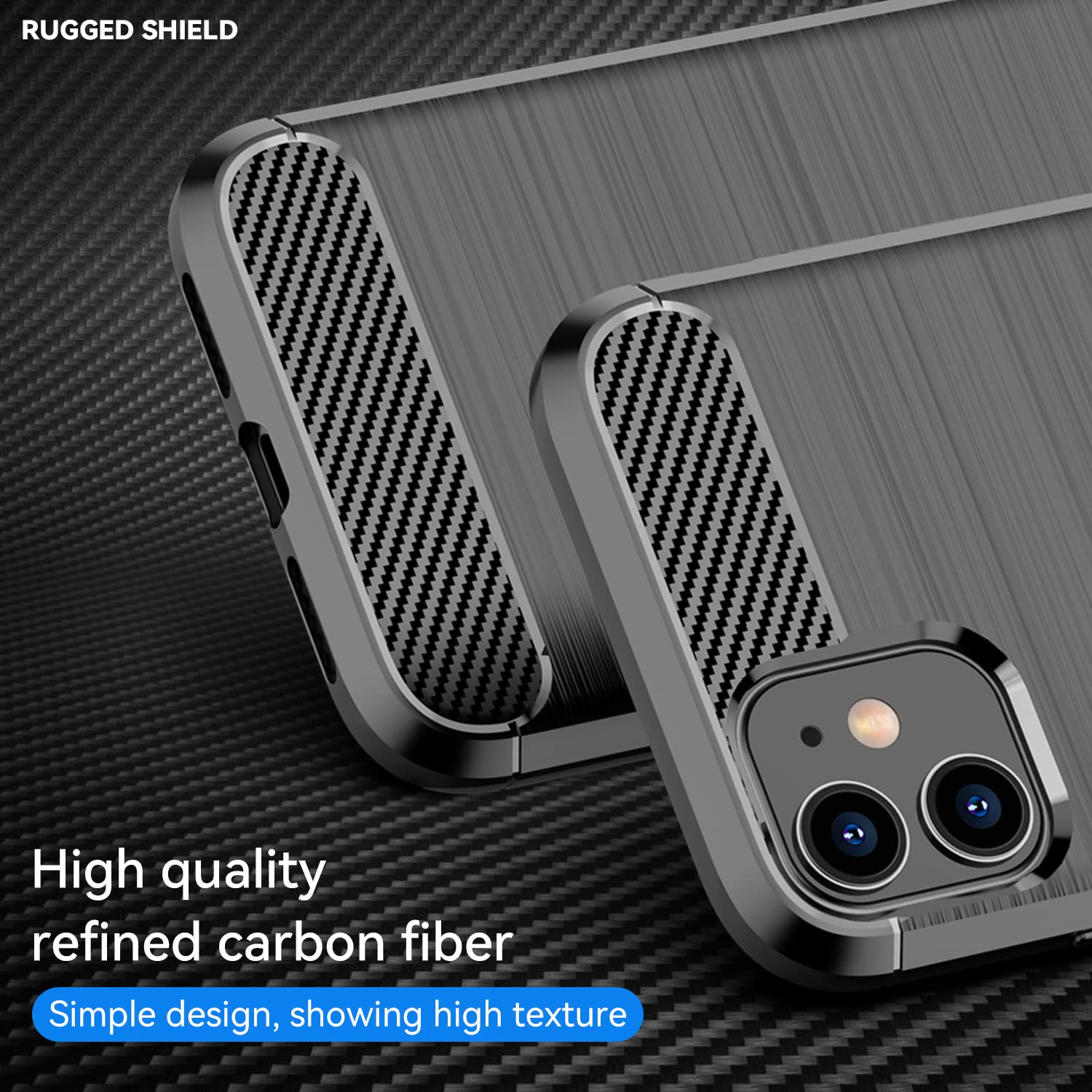 Max Power Handyhülle Für IPhone 14 Pro – Carbon Look, Stoßfest & Kabellos Ladekompatibel