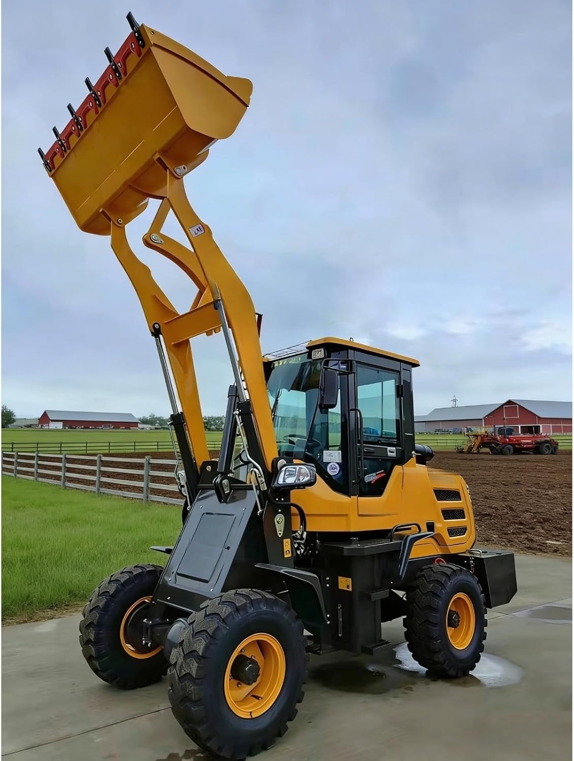 Wheel Mounted Front Loader Compact Utility Machine for Material Moving Landscaping Projects and Job Site Management with Smooth Operation and Stable Performance for Consistent Results