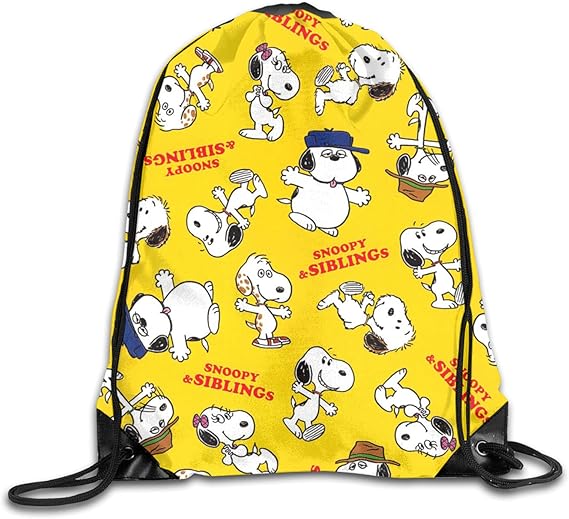 Amazon Co Jp スヌーピー Snoopy ジムサック ナップサック 巾着バック 軽量 防水 旅行 アウトドア スポーツジム ジムバッグ 運動トレーニングunisex 大容量巾着袋 バックパック36cmx42cm シューズ バッグ