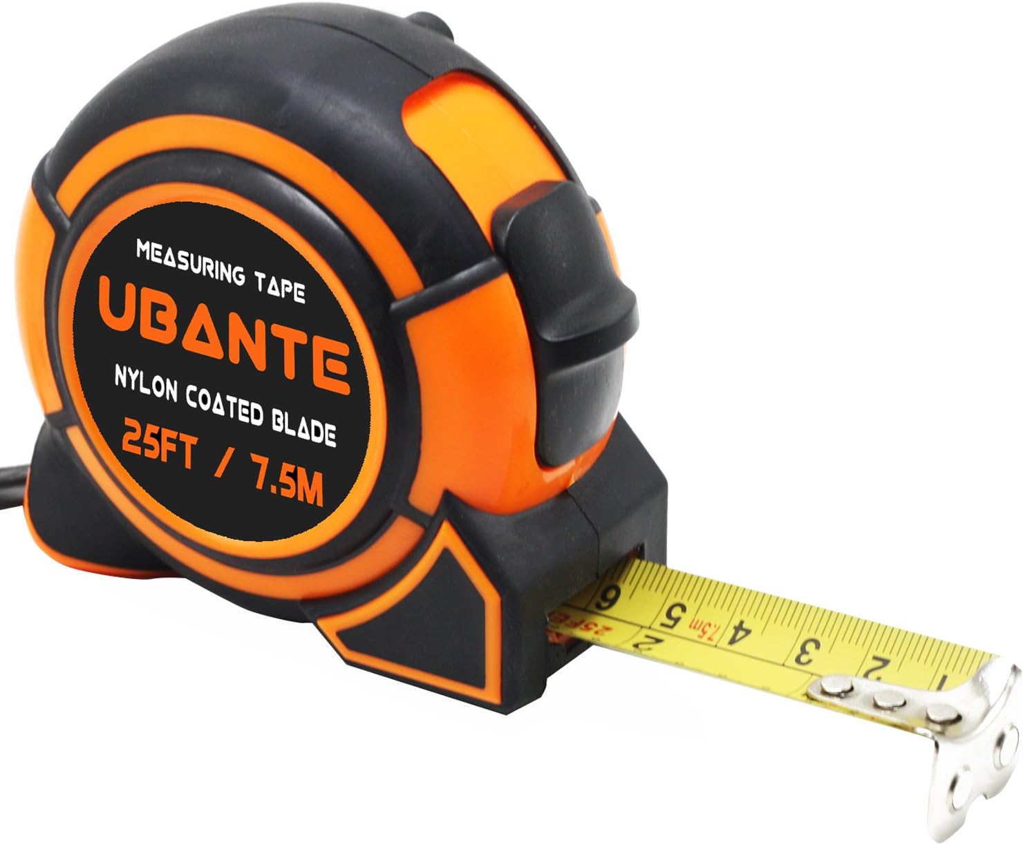 UBANTE Measuring Tape Measure 1-Inch x 25-Foot(7.5m) Retractable Heavy Duty with Magnetic Hook, Metric and Inches Measurement - Professional Ruler for Carpenter, Construction, DIY Measurement