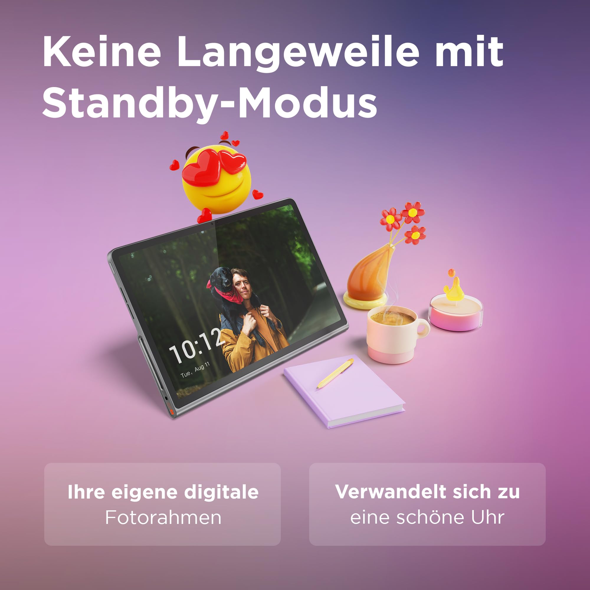 Lenovo Tab Plus Tablet | 11,5" 2K Touch Display | Mediatek Helio G99 | JBL Soundsystem mit 8 Lautsprechern | 8GB RAM | 256GB UFS 2.2 | Android | grau