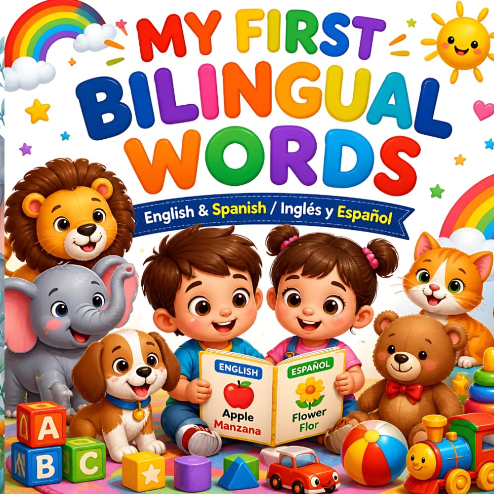 My First Bilingual Words: Animals, Colors & Toys