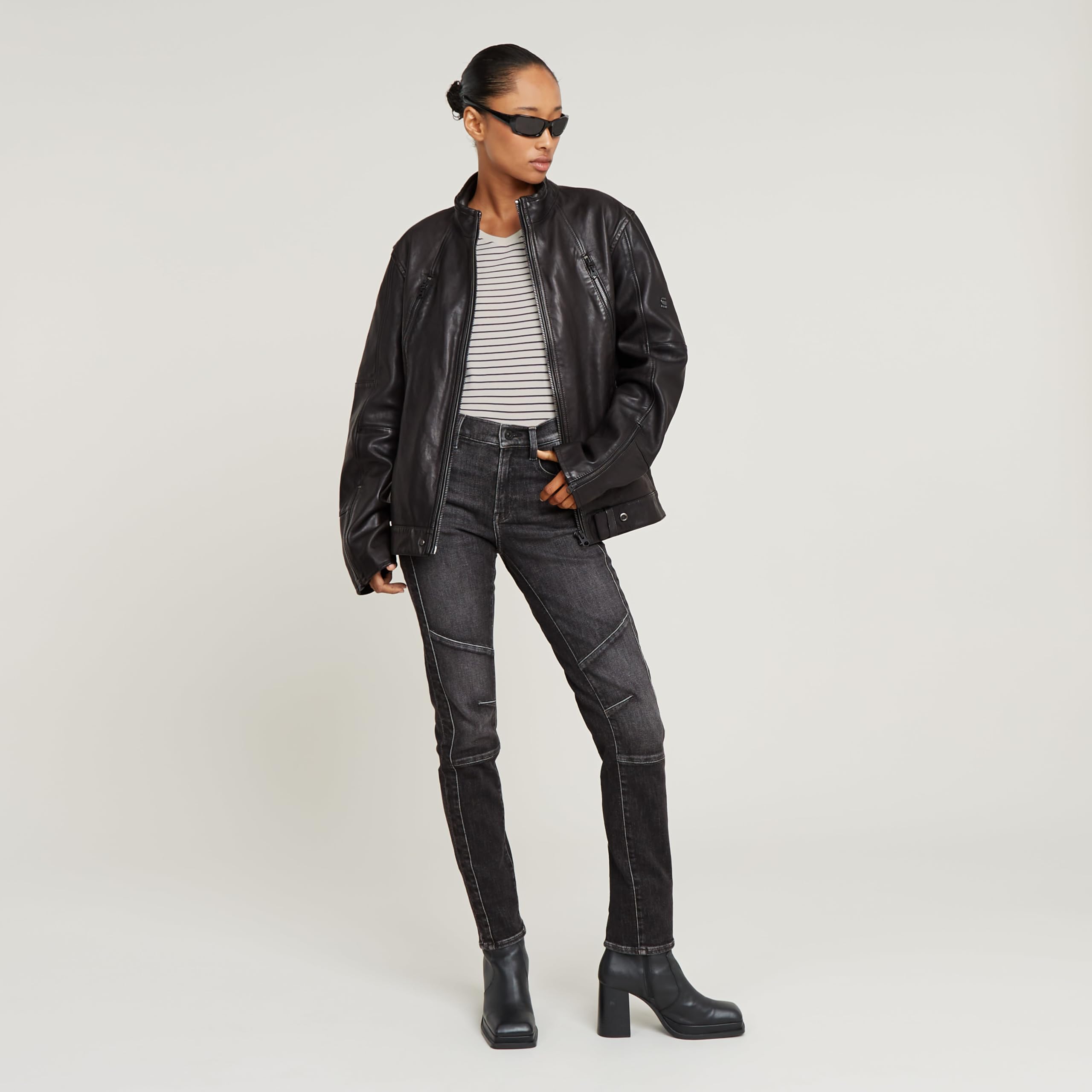 G-STAR Ace 2.0 Biker Slim Straight Jeans - Dżins Kobiety