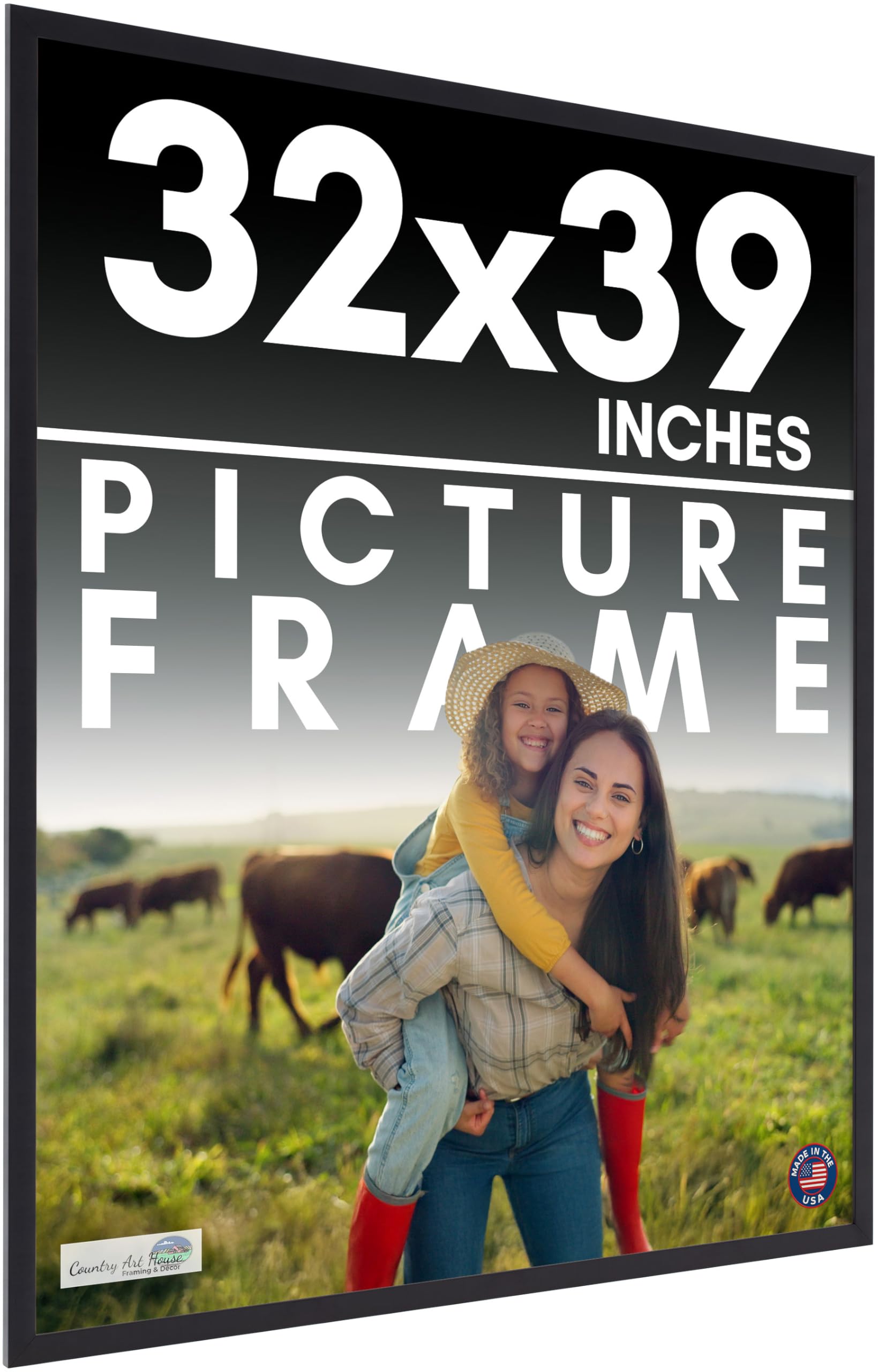 Amazon.com - 32x39 Frame Black Picture Frame - Complete Modern
