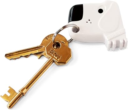 Suck UK Whistle Key Finder | Fetch My Keys | Dog Keychain Gadgets | Sound Activated Key Finder | Dog Shaped Keyring | Whistle Beeper & Red Flashing Light | Keys Locator Alarm | Stocking Stuffers