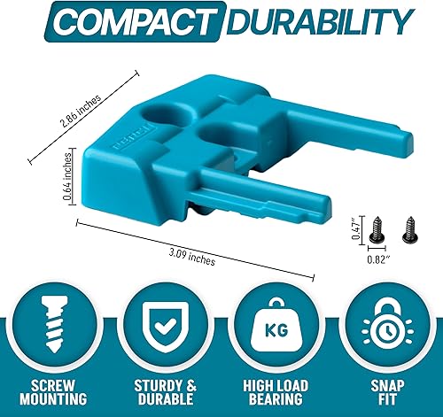 Miniatura 2 de Perch Organizadores de herramientas inalámbricas (paquete de 3)  18-20v Makita Tools Compatibilidad, soporte para herramientas eléctricas,
