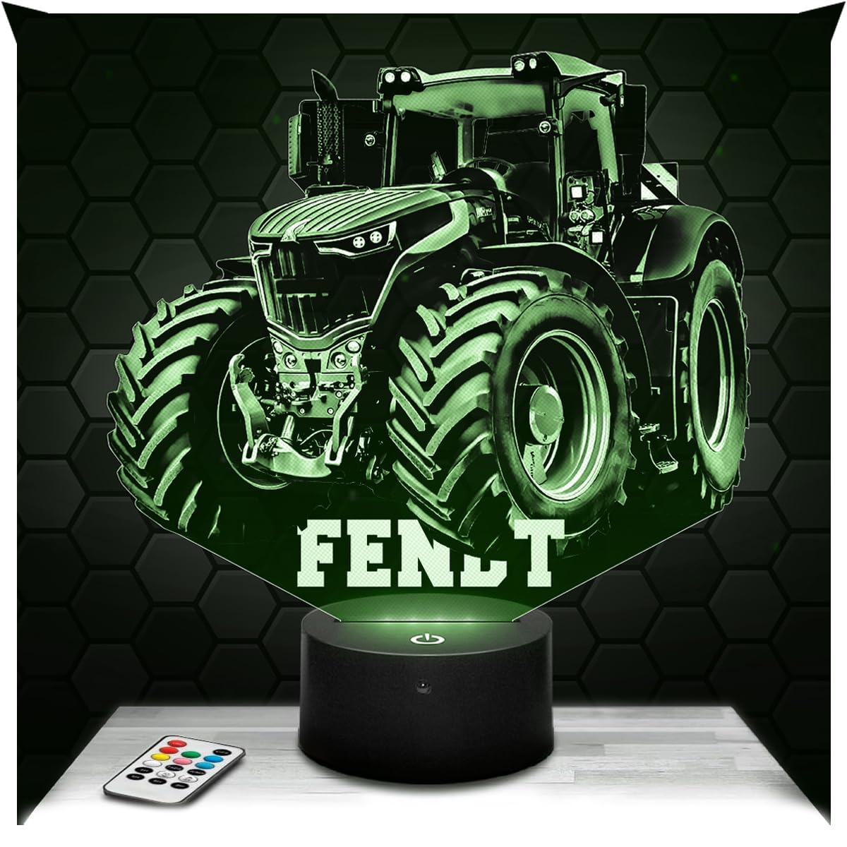Lampephoto.fr - Agricultural Tractor Fend 3D Lamp Decoration Miniature Collection 1 32. Gift Idea, Agricultural Tractor Fend Night Light Room Decor, Original Christmas, Gift Idea, Merchandising TOP
