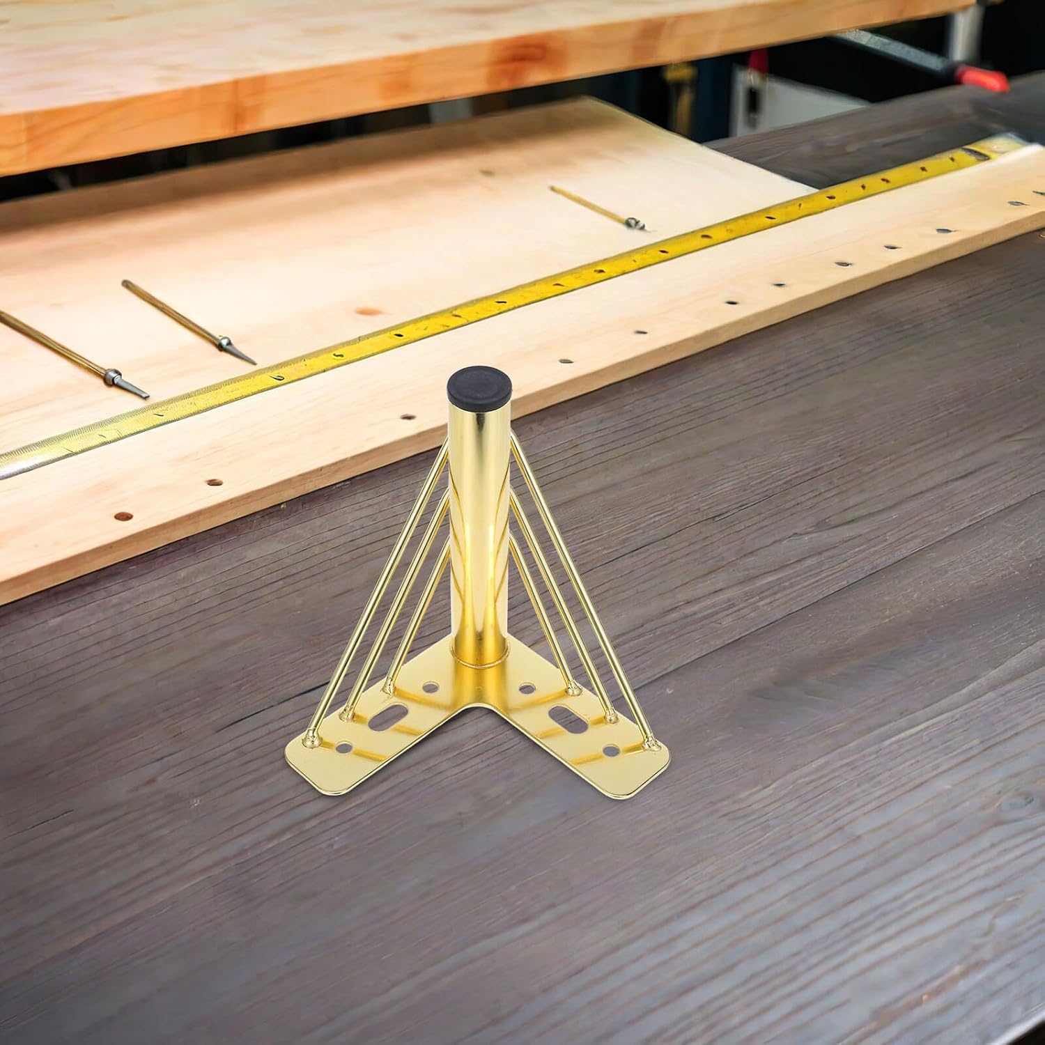 4pcs Metal Furniture Legs, Replacement Coffee Table and Sofa Support Legs, 15cm Gold Metal Cabinet Feet for Living Room and Bedroom