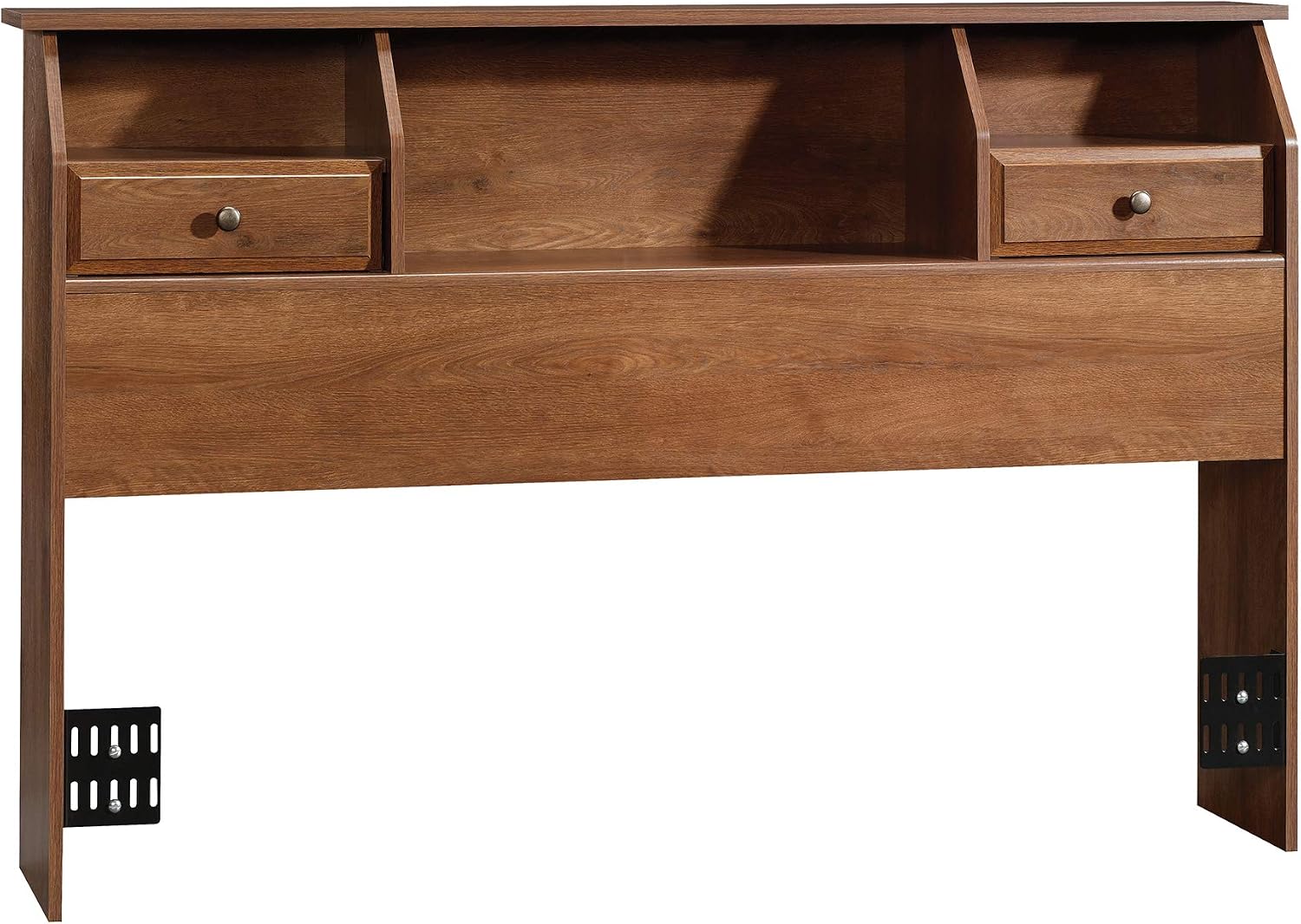 Sauder Shoal Creek Bookcase Headboard, Full/Queen, Oiled Oak finish