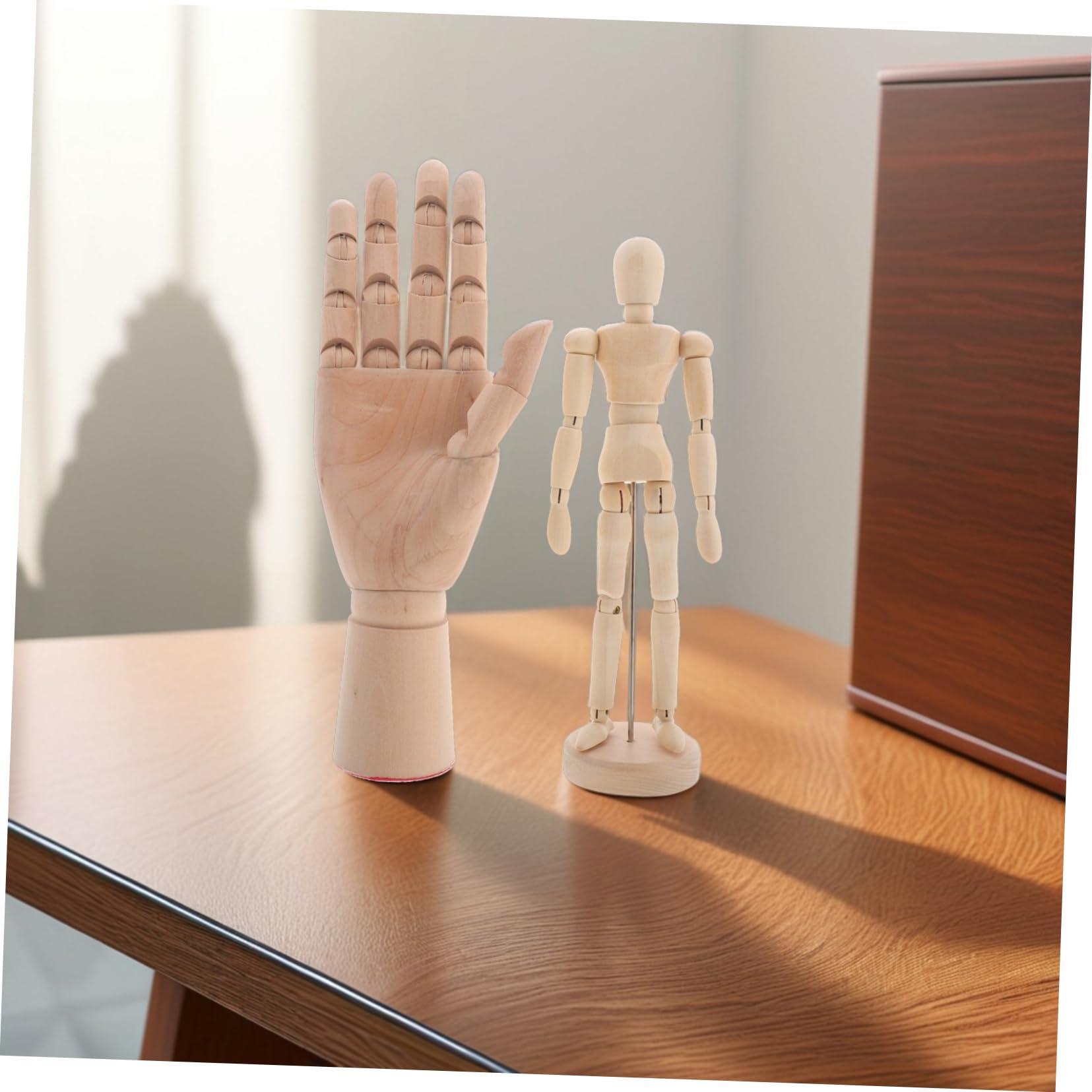 Uonlytech 2stücke Holz Mannequinfiguren Und Modell Für Skizzieren Und Malen Flexibel Und Verstellbar Für Künstler Und Handwerk