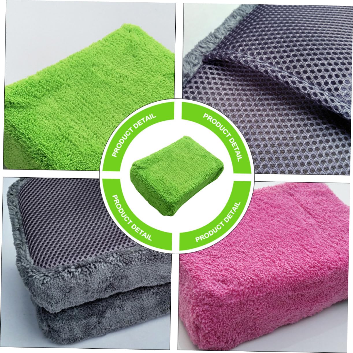 4piezas Guantes De Lavado De Absorbentes para Coche De Esponjas De Limpieza De Alta Limpieza De Automóviles Motos y Secado Rápido Rayones