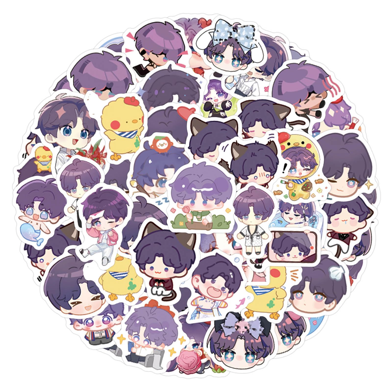 Jusongkwcp Multicolored Love Deepspace Rafayels Stickers, 105 Rafayels Figure Vinyl Waterproof Sticker Decals For Party, Water Bottle Scrapbook Laptop Skateboard Computer For Teens Students