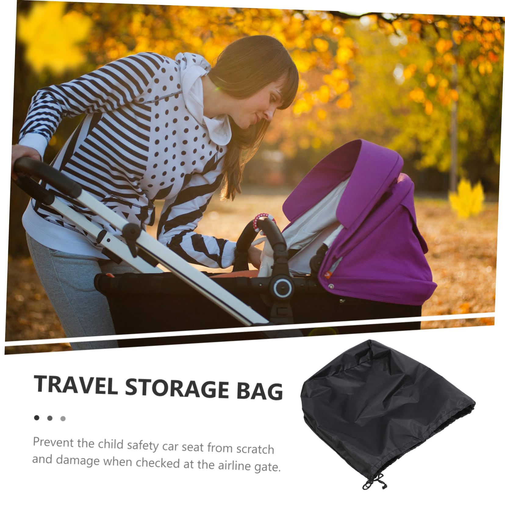 Sosoport 5 Pezzi Borsa Da Viaggio Per Passeggino Borsa Da Controllo Gate Per Aereo Borsa Resistente Coprisedile Per Auto Per