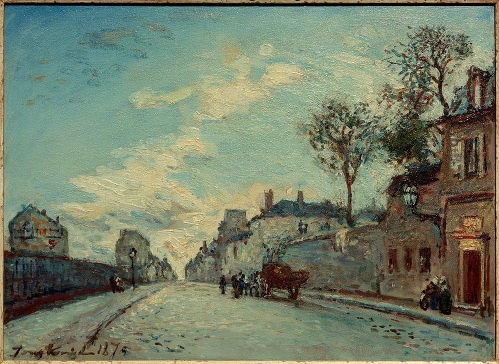Affiche de Paris rue Picpus par Jongkind : impression toile premium de peinture célèbre