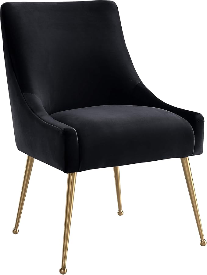 TOV Furniture Beatrix Ultra Modern Velvet Upholstered Dining Side Chair product photo