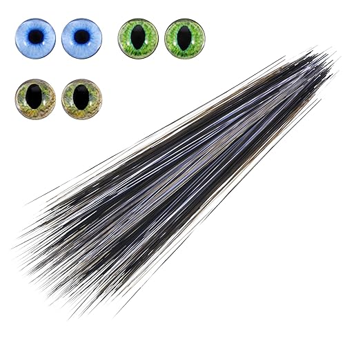 900Pcs Simulated Animal Whiskers for Crafts 3 Inches Craft Cat