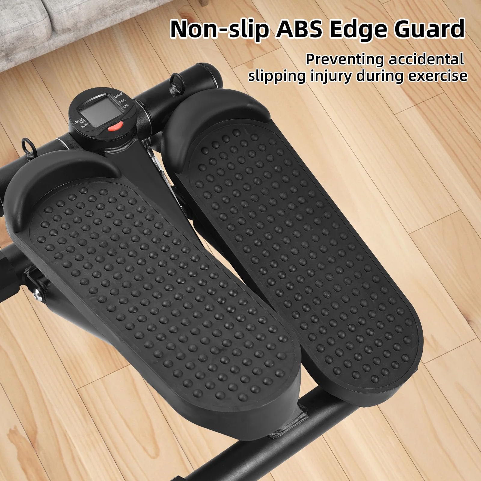 Mini Stepper Per Scale Per Cardio A Casa, Macchina Da Esercizio Con Monitor Lcd, Resistenza Regolabile, Pedali Antiscivolo, Capacità 150 Kg