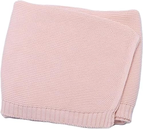 Miniatura 9 de Manta de bebé bordada con nombre, manta de punto de algodón suave y transpirable, regalo personalizado para recién nacido (azul cielo)