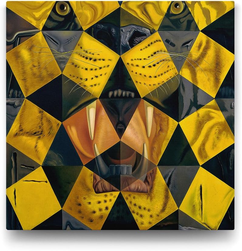 Salvador Dali - Tiger Tablosu - 100x100cm