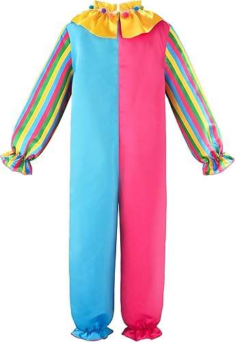 Miniatura 2 de ReliBeauty Disfraz de payaso para niños y niñas, disfraz de circo con peluca