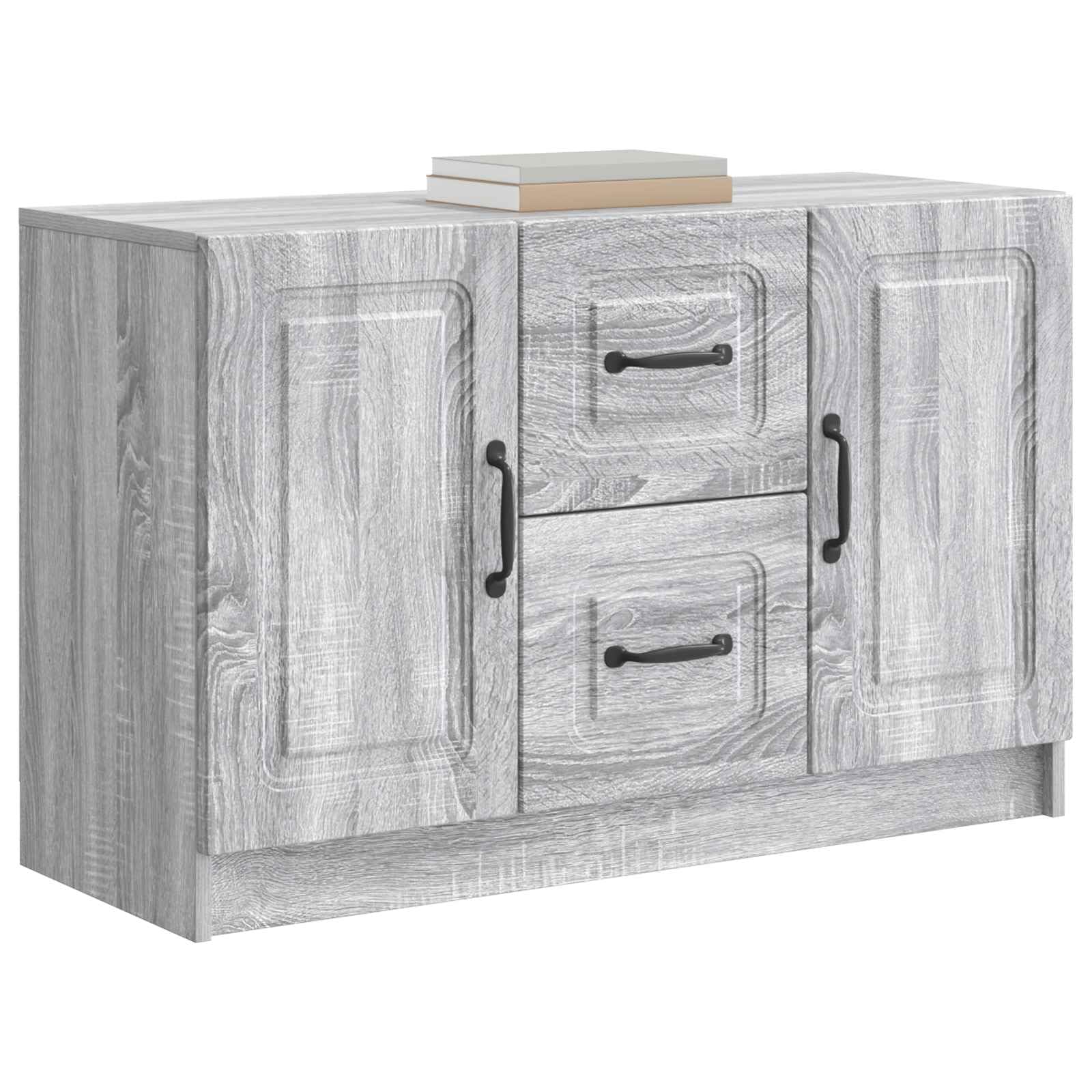 Credenza grigio sonoma, 89 x 34,5 x 57 cm, in legno