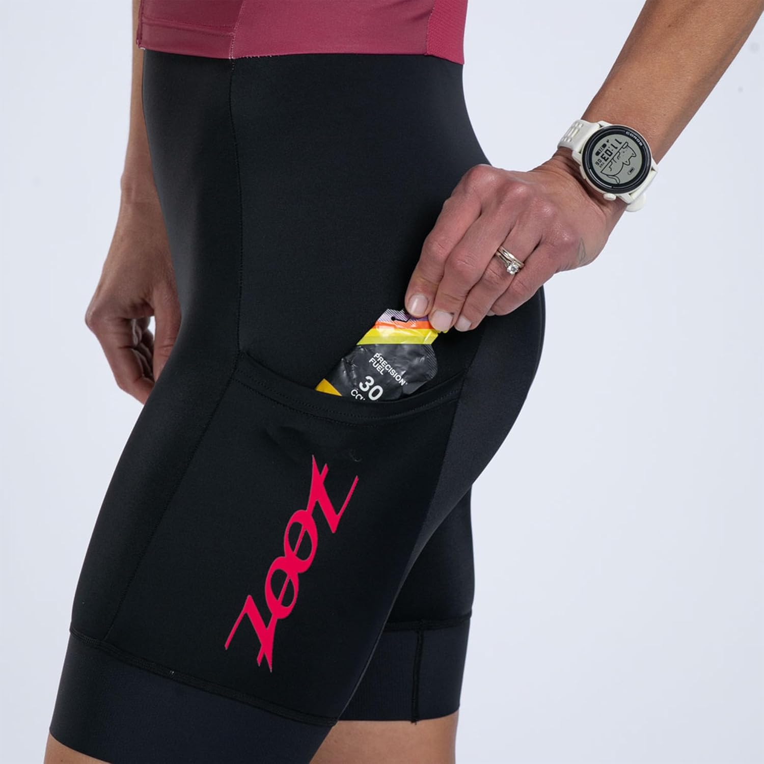 Zoot Women’s Core Tri Aero FZ Racesuit, Short Sleeve Moisture-Wicking Triathlon Suit, Plush Chamois & Race Day Storage - Image 7