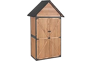 Space-Saving Outdoor Metal Storage Cabinet