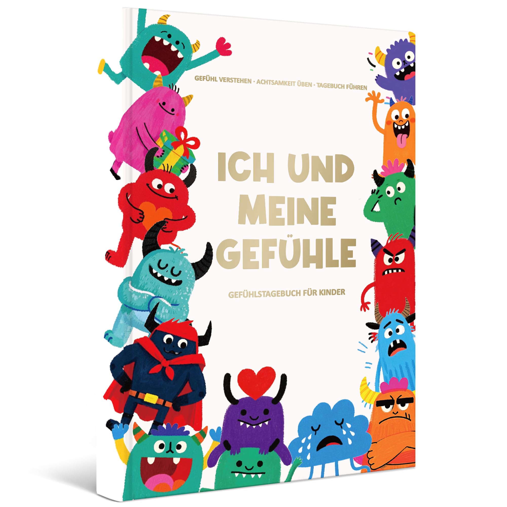 BIROYAL Monster Gold Children's Feeling Diary