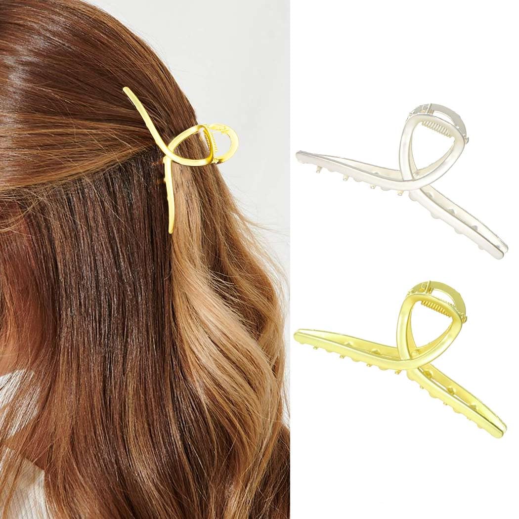 Zoestar Pinzas para el pelo de metal dorado para el pelo, pequeñas pinzas para el pelo, accesorios para el pelo para mujeres y niñas