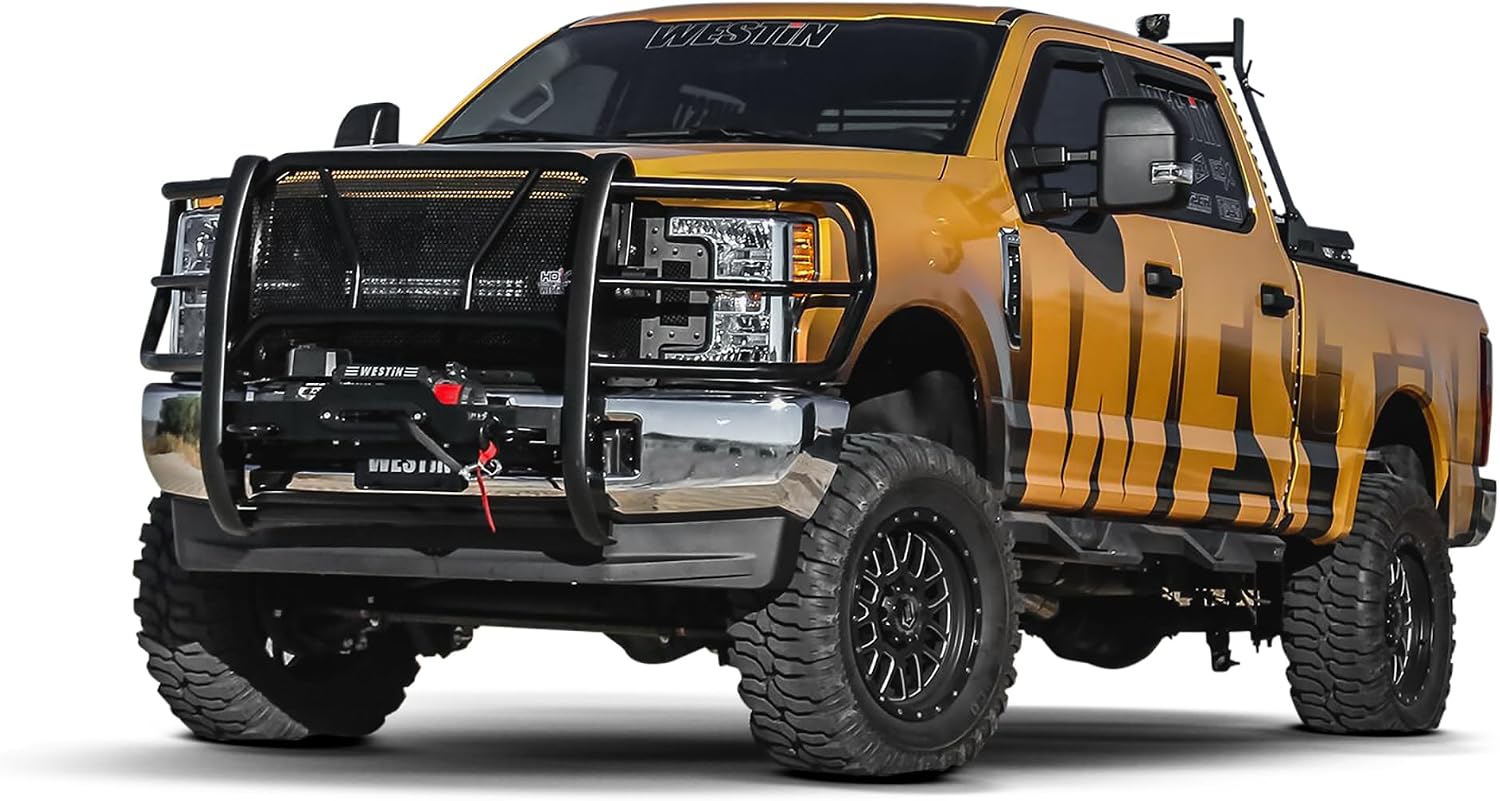 Westin 57-93905 HDX 1-Piece Winch Mount Grille Guard fits 2017-2019 F250 F350
